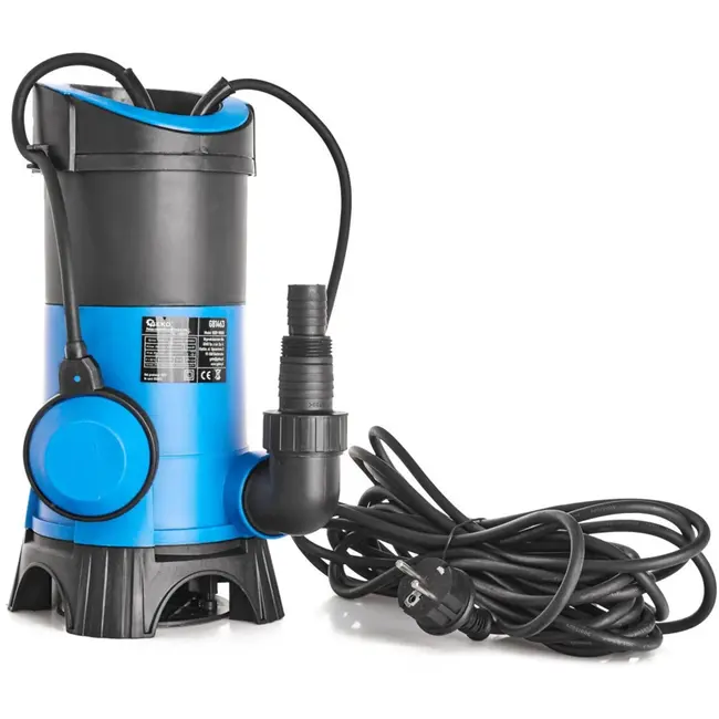 GEKO Krachtige dompelpomp voor vuil water - 900W - Automatische vlotterschakelaar - 14.000 l/u - 7m diepte - 10m kabel