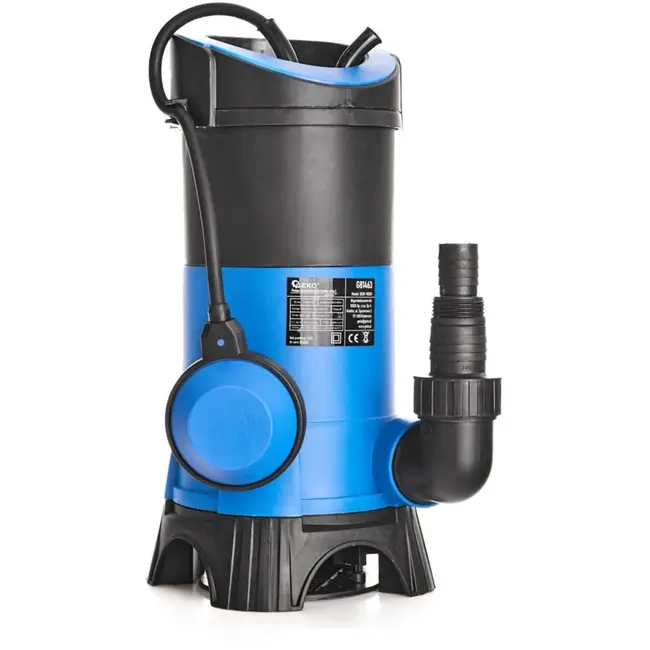 GEKO Krachtige dompelpomp voor vuil water - 900W - Automatische vlotterschakelaar - 14.000 l/u - 7m diepte - 10m kabel