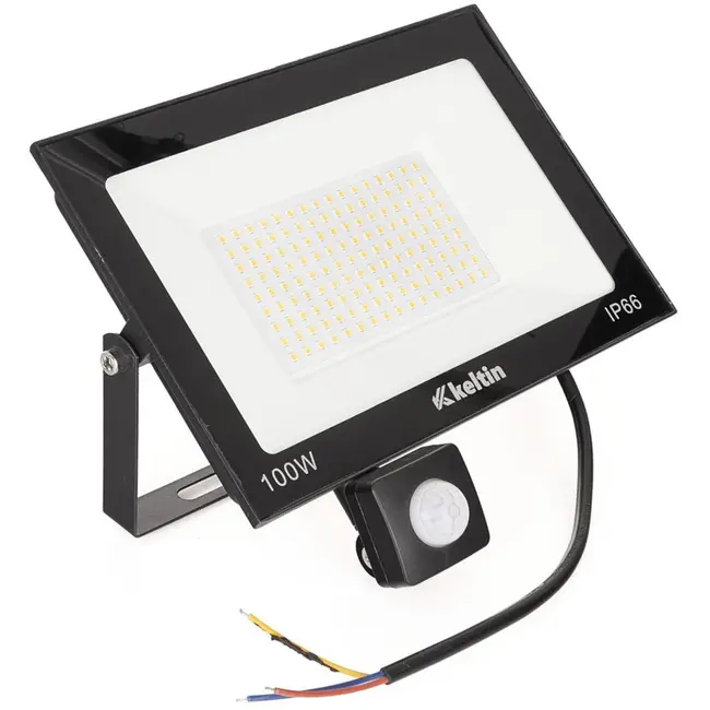 Keltin LED floodlight - 100W - bewegingssensor - warm wit 2700K - IP66 - verstelbaar