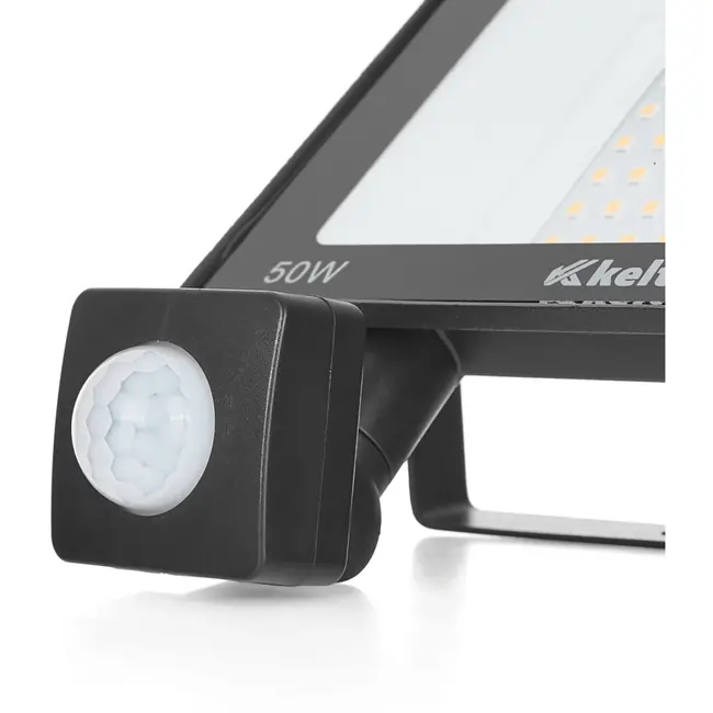 Keltin LED schijnwerper - 50W - bewegingssensor - warm wit - IP66 - 72 LEDs