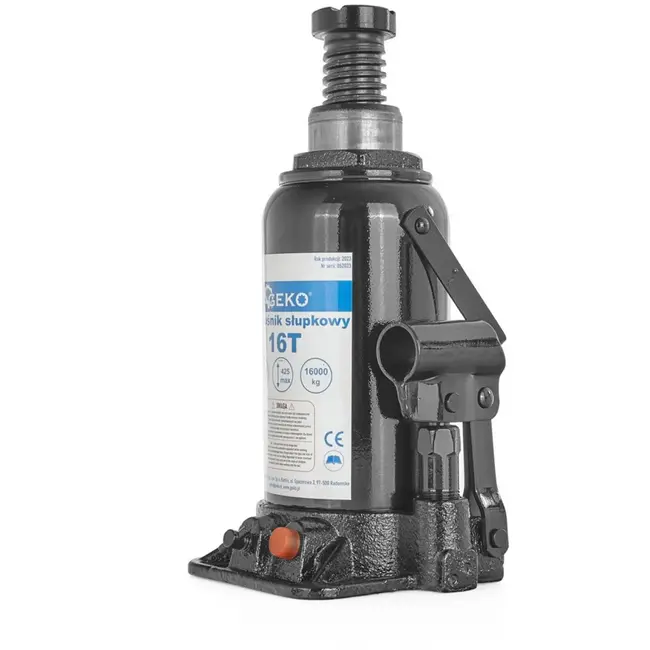 GEKO Hydraulische krik - 16 ton - Compact en Duurzaam - Verstelbare hoogte 22,5-42,5 cm