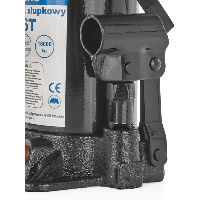 GEKO Hydraulische krik - 16 ton - Compact en Duurzaam - Verstelbare hoogte 22,5-42,5 cm