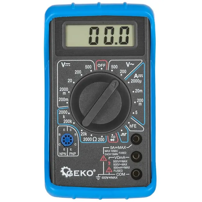 GEKO Digitale multimeter - veelzijdig - met buzzer en TTL-generator