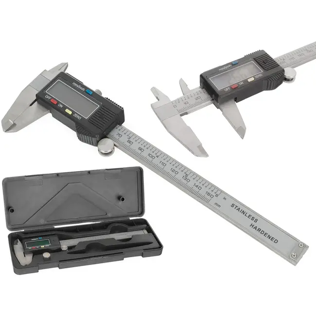 Keltin Digitale schuifmaat - roestvrij staal - 150 mm - hoge precisie - LCD display