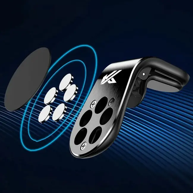 Keltin Magnetische telefoonhouder - luchtrooster - aluminium en siliconen - compact - sterke grip