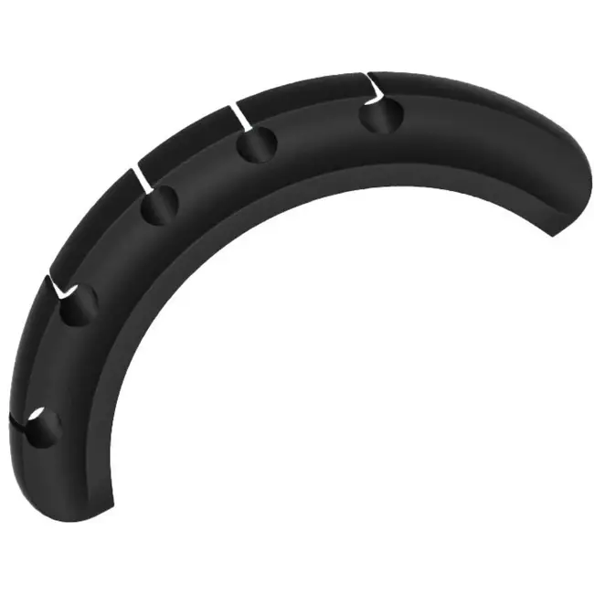 Keltin Kabelhouder - Zelfklevend - 5 Sleuven - Flexibel - Zwart