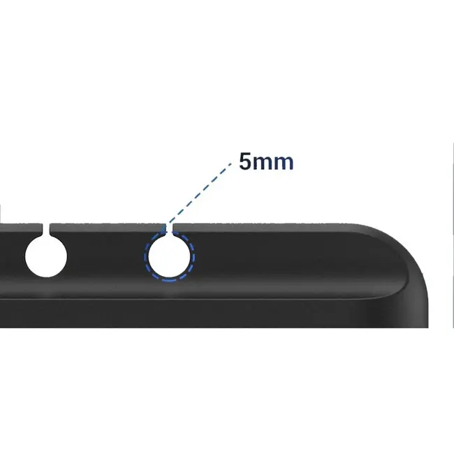 Keltin Kabelhouder - Zelfklevend - 5 Sleuven - Flexibel - Zwart