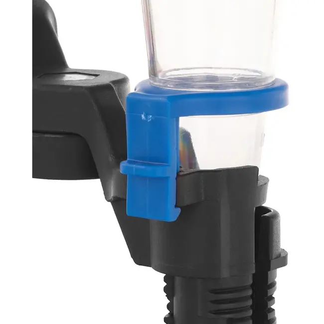 GEKO Trechter met automatische houder - olie- en vloeistofbestendig - transparante onderkant - 125 mm diameter