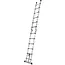 GEKO Telescopische ladder - aluminium - 3,8 m - 150 kg draagvermogen - flexibel verstelbaar