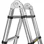 GEKO Telescopische ladder - aluminium - 3,8 m - 150 kg draagvermogen - flexibel verstelbaar