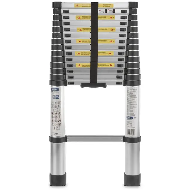 GEKO Telescopische ladder - aluminium - 5 meter - 150 kg draagvermogen