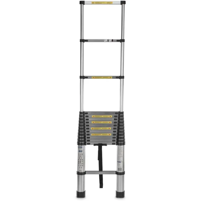 GEKO Telescopische ladder - aluminium - 5 meter - 150 kg draagvermogen
