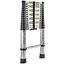 GEKO Telescopische ladder - aluminium - 4,4 m - 150 kg draagvermogen - compact opvouwbaar