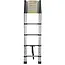 GEKO Telescopische ladder - aluminium - 4,4 m - 150 kg draagvermogen - compact opvouwbaar