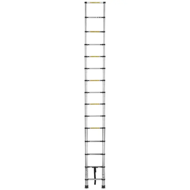 GEKO Telescopische ladder - aluminium - 4,4 m - 150 kg draagvermogen - compact opvouwbaar