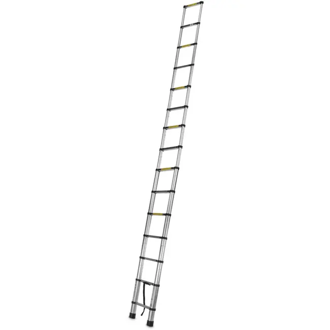 GEKO Telescopische ladder - aluminium - 4,4 m - 150 kg draagvermogen - compact opvouwbaar