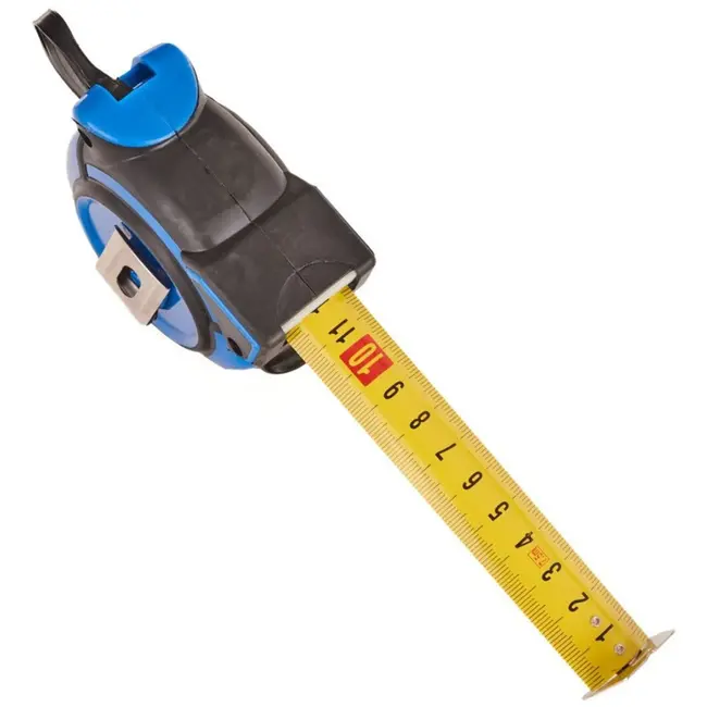 GEKO Dubbelzijdige meetlint - 7,5m x 25mm - Schokbestendige behuizing - Blauw-Zwart - 6 stuks