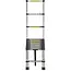 GEKO Telescopische ladder - aluminium - 3,8 m - draagkracht 150 kg