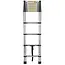 GEKO Telescopische ladder - aluminium - 3,8 m - draagkracht 150 kg