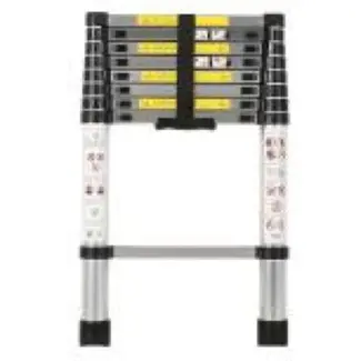 GEKO Telescopische ladder - aluminium - 2,6 meter - 150 kg draagkracht - compact en verstelbaar