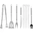 GEKO 10-delige barbecue set - roestvrij staal - ergonomisch ontwerp - modern design