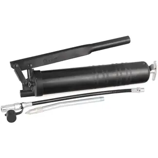 GEKO Handmatige vetspuit - 3-in-1 functionaliteit - 400 cm3 capaciteit - Aluminium - Inclusief twee spuitmonden