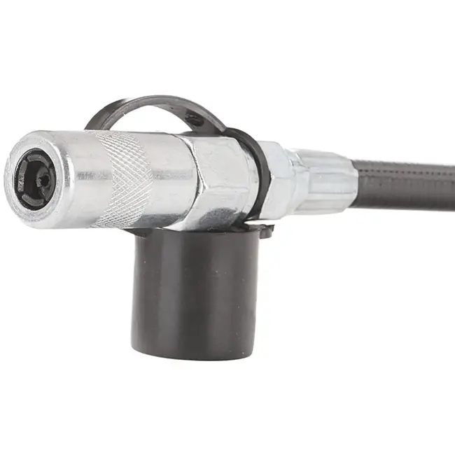 GEKO Handmatige vetspuit - 3-in-1 functionaliteit - 400 cm3 capaciteit - Aluminium - Inclusief twee spuitmonden