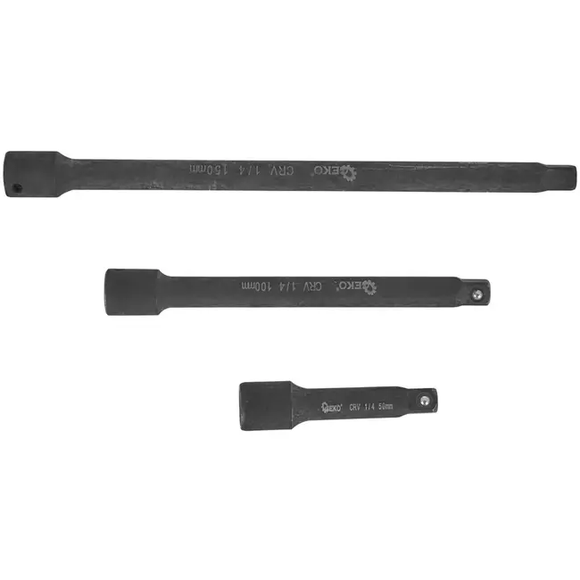 GEKO Impact driver set - 9-delig - CrV staal - Diverse lengtes - Inclusief opbergkoffer