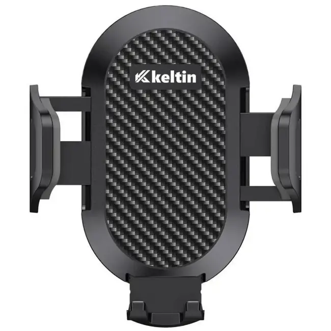 Keltin 3-in-1 telefoonhouder - telescopische arm - 360° draaibaar - zwart