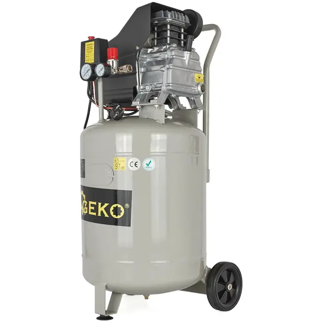 GEKO Verticale oliecompressor - 50L tank - 2.5PK motor - 8 bar werkdruk
