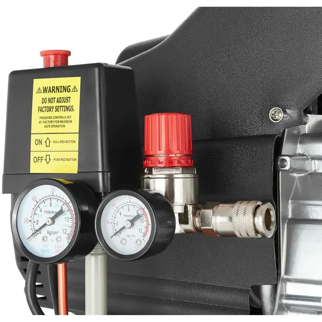 GEKO Verticale oliecompressor - 50L tank - 2.5PK motor - 8 bar werkdruk