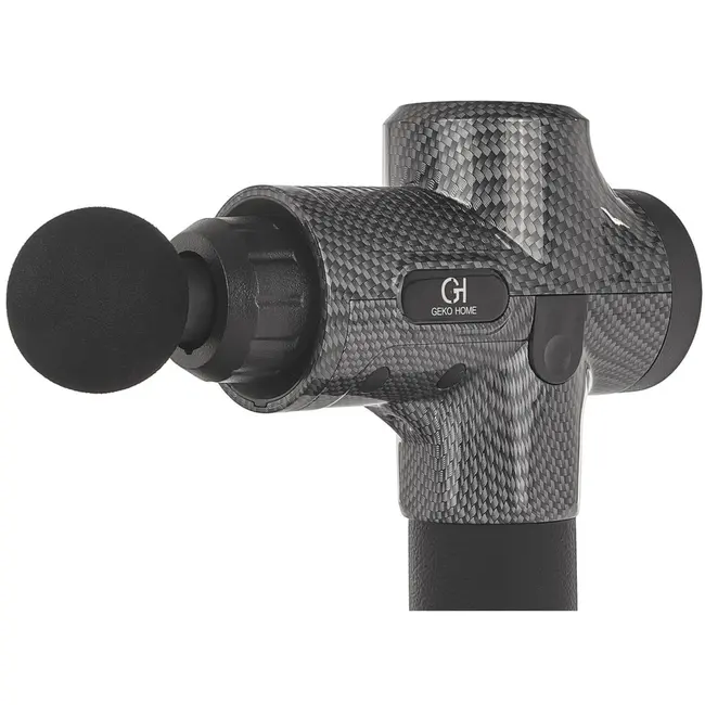 GEKO Massage gun - 8 opzetstukken - 100W - 30 snelheden - 2400mAh batterij - Ergonomisch ontwerp