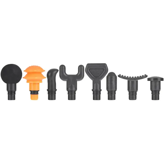 GEKO Massage gun - 8 opzetstukken - 100W - 30 snelheden - 2400mAh batterij - Ergonomisch ontwerp