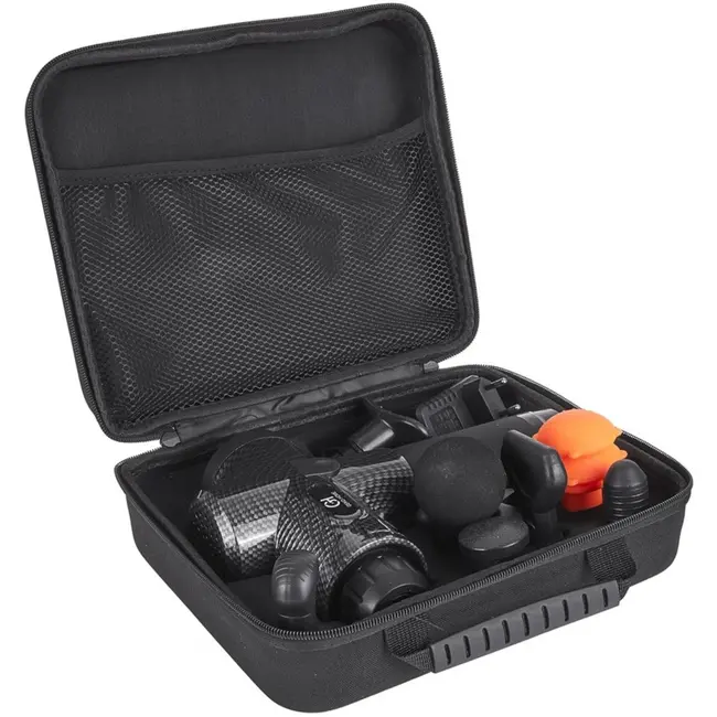 GEKO Massage gun - 8 opzetstukken - 100W - 30 snelheden - 2400mAh batterij - Ergonomisch ontwerp