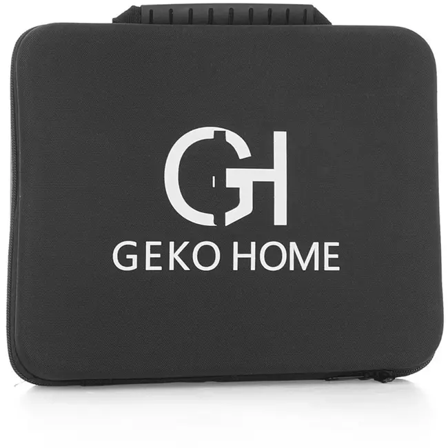 GEKO Massage gun - 8 opzetstukken - 100W - 30 snelheden - 2400mAh batterij - Ergonomisch ontwerp