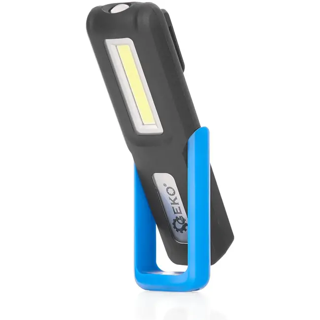 GEKO Oplaadbare werkplaatslamp - 3W COB LED - Magnetische bevestiging - 1200mAh batterij - Flexibele positionering