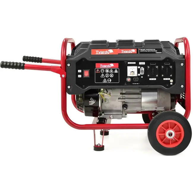 Tvardy Benzinegenerator - 5 PK - 2200W - Koperwikkelingen - 15L Tank