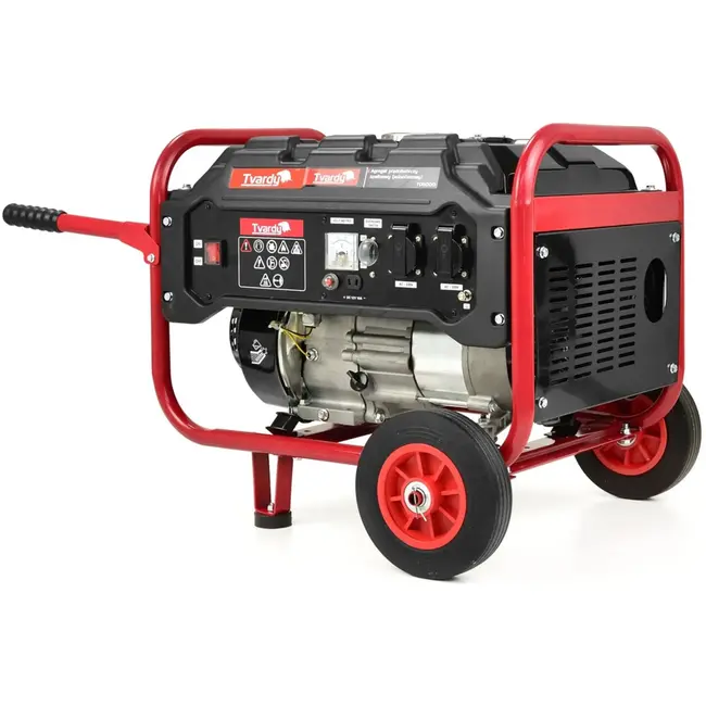 Tvardy Benzinegenerator - 5 PK - 2200W - Koperwikkelingen - 15L Tank