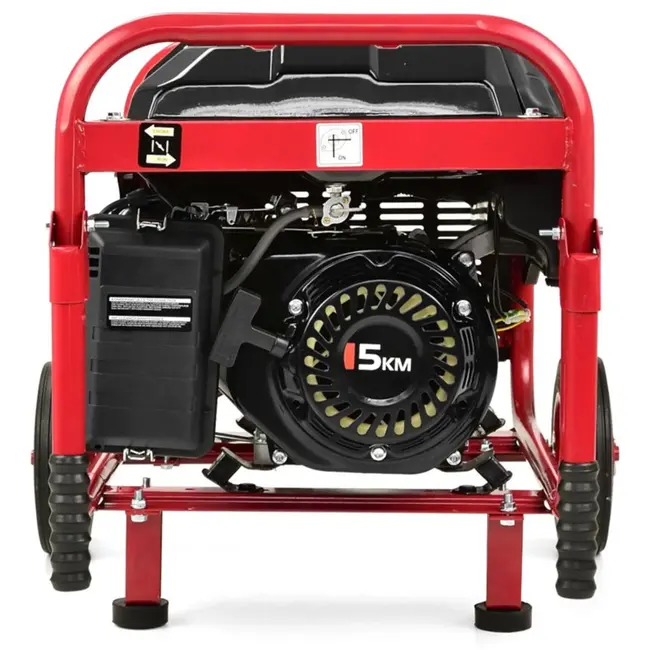 Tvardy Benzinegenerator - 5 PK - 2200W - Koperwikkelingen - 15L Tank