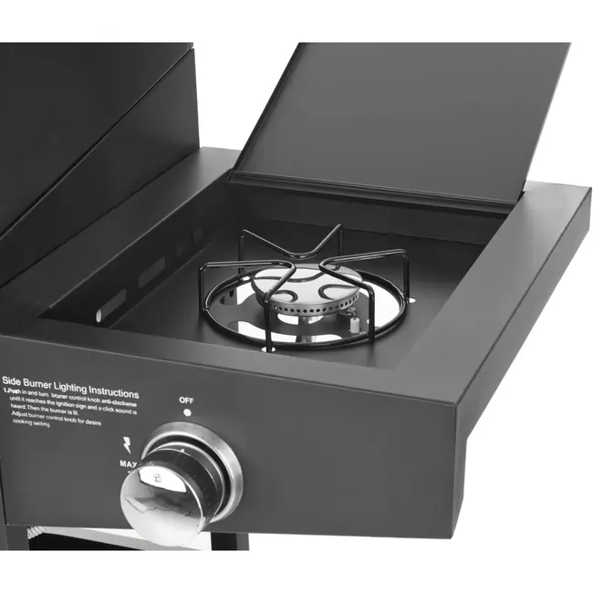 GEKO Gasbarbecue - 5 branders - krachtige 15kW - veelzijdig grillen - mobiel en stabiel