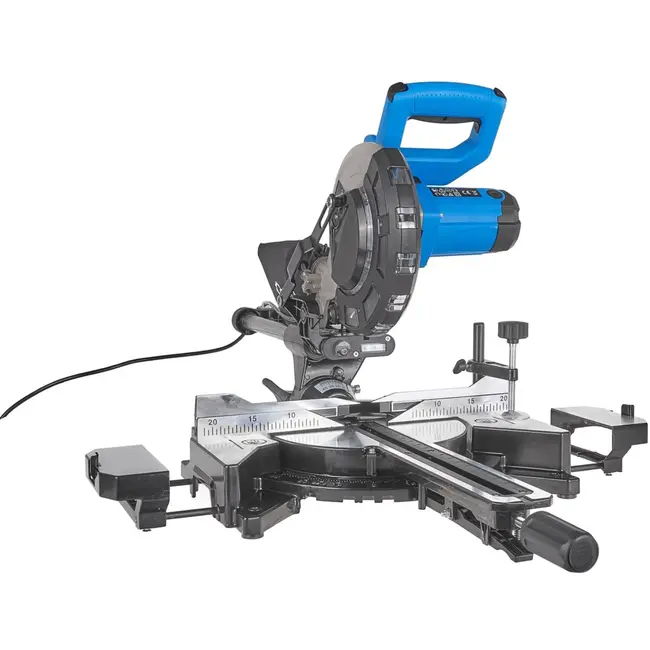 GEKO Krachtige verstekzaag - 1700W motor - 210mm blad - Lasergeleiding - LED-verlichting - Diepteregeling