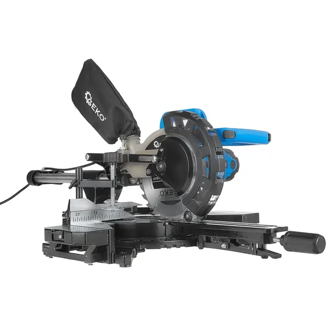 GEKO Krachtige verstekzaag - 1700W motor - 210mm blad - Lasergeleiding - LED-verlichting - Diepteregeling