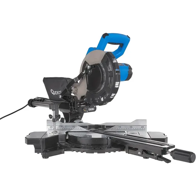 GEKO Krachtige verstekzaag - 1700W motor - 210mm blad - Lasergeleiding - LED-verlichting - Diepteregeling