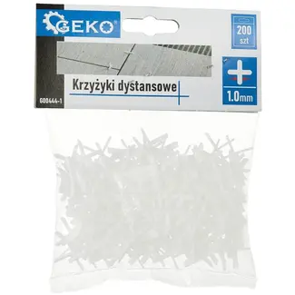 GEKO Tegelafstandhouders - 1mm - 200 stuks - Voor binnen en buiten