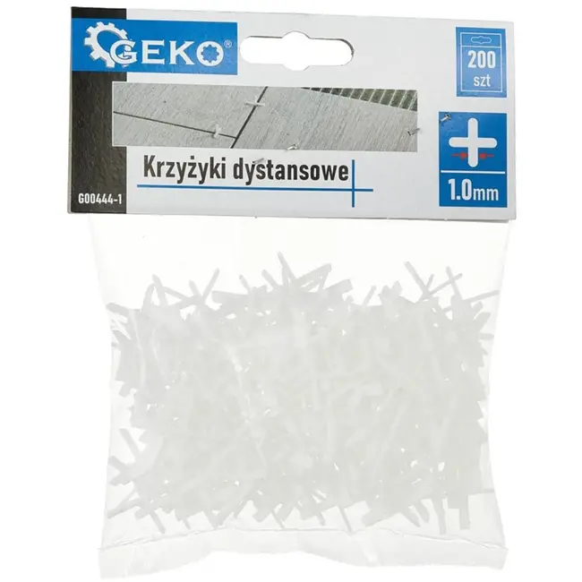 GEKO Tegelafstandhouders - 1mm - 200 stuks - Voor binnen en buiten