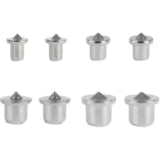 GEKO Set van 8 deuvelmarkeerpennen - Precisie en duurzaamheid - Chroomgecoat - 6-12 mm