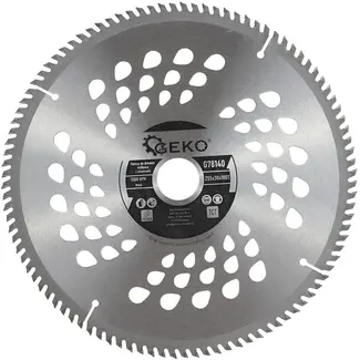 GEKO Zaagblad met gaten - 255 mm - 40T - Tungsten carbide - 30 mm asgat