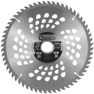 GEKO Zaagblad met gaten - 255 mm - 60 tanden - Tungsten carbide