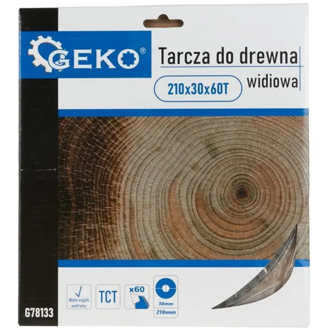 GEKO Cirkelzaagblad - Houtbewerking - 210 mm - 60 Tanden - Veelzijdig Gebruik