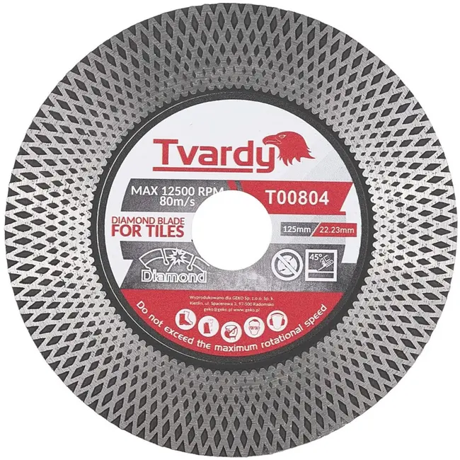 Tvardy Diamantschijf - Snijden & Slijpen - Gesloten Profiel - 125 mm